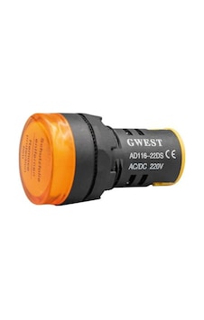 Gwest - 22mm Sarı 220v. Sinyal Lambası - 10adet