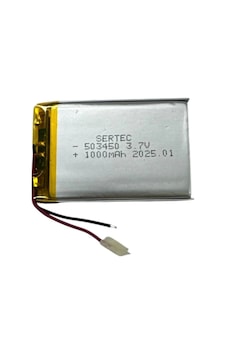 503450 3.7v 1000 Mah Li-polymer Pil Devreli/1.5a