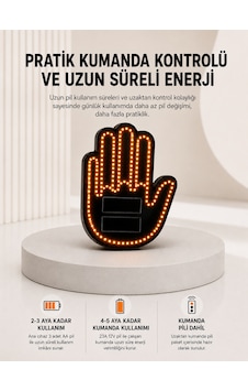 Pilli Led Işık Araç Camı İçin Uzaktan Kumandalı El Simgesi Çokrenkli 48125234 Pilli Led Işık Araç Camı İçin Uzaktan Kumandalı El Simgesi Çokrenkli 48125234