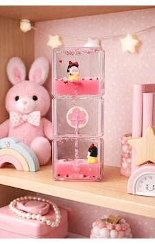 Mini Masal Şelalesi - Pembe Kız- Hediyelik Obje