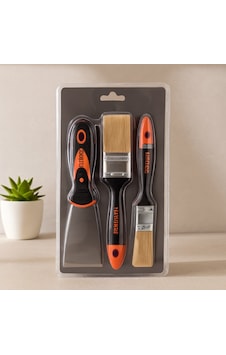Boyacı Seti 3 Parça 50 Mm Spatula Ve 2 Kestirme Fırça