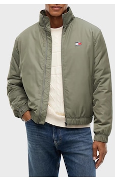 Tommy Jeans Su İtici Logolu Relaxed Fit Dik Yaka Mont Erkek Mont Dm0dm21936 M04 Yeşil Tommy Jeans Su İtici Logolu Relaxed Fit Dik Yaka Mont Erkek Mont Dm0dm21936 M04 Yeşil