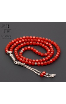 Kırmızı Akik Doğal Taş 99 Luk Dua Tesbihi 6 Mm - Canlılık Ve Koruyucu Enerji Açık Gri Kırmızı Akik Doğal Taş 99 Luk Dua Tesbihi 6 Mm - Canlılık Ve Koruyucu Enerji Açık Gri