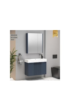 Berlin 80 Cm Lacivert Banyo Dolabı Lacivert Berlin 80 Cm Lacivert Banyo Dolabı Lacivert