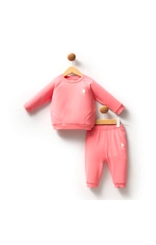U.S. Polo Assn. 2'li Bebek Takımı Usb2741 Pembe U.S. Polo Assn. 2'li Bebek Takımı Usb2741 Pembe