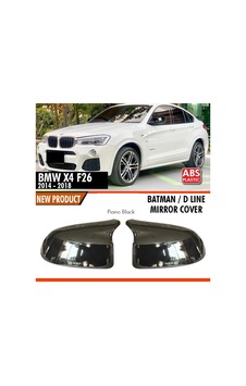 Bmw X4 Uyumlu F26 2014-2018 Batman Ayna Kapağı Parlak Siyah Parça