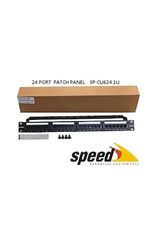 Speed Sp-cu624 1u 24 Port Cat6 Dolu Utp Patch Panel + Kablo Düzen Speed Sp-cu624 1u 24 Port Cat6 Dolu Utp Patch Panel + Kablo Düzen