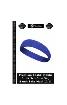 Terrien Premium Başlık Stoklu Birlik Scb-blue Saç Bandı Saks Mavi 12 Li Terrien Premium Başlık Stoklu Birlik Scb-blue Saç Bandı Saks Mavi 12 Li