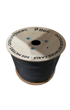 Ttec Kbl-cat6-23cca/out500s Dış Mekan Kablo 500m Siyah Ttec Kbl-cat6-23cca/out500s Dış Mekan Kablo 500m Siyah
