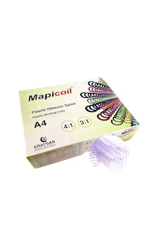 Mapicoil 3:1 Plastik Helezon Spiral 32mm Şeffaf 50 Ad. 36 Lop