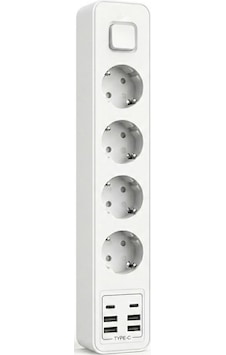 Çeşithane Us02 4lü Akım Korumalı Priz 3500w 16a Usb Type C Uzatma 1 Çeşithane Us02 4lü Akım Korumalı Priz 3500w 16a Usb Type C Uzatma 1