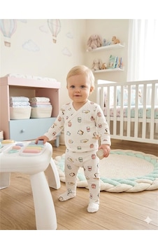 Tiffany Baby & Kids Tiffany Baby Bebek Breakfast Theme 2'li Patikli Alt Üst Takım Ekr Ekru Tiffany Baby & Kids Tiffany Baby Bebek Breakfast Theme 2'li Patikli Alt Üst Takım Ekr Ekru