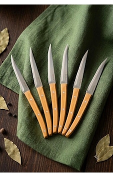 Bambum Valls 6'lı Kılçık Ve Steak Bıçağı Seti 21.5 Cm - Bambu Saplı Paslanmaz Çelik Balık Bıçağı Bambum Valls 6'lı Kılçık Ve Steak Bıçağı Seti 21.5 Cm - Bambu Saplı Paslanmaz Çelik Balık Bıçağı