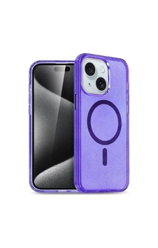 Sh Newface Apple iPhone Uyumlu 15 Plus Kılıf Star Magsafe Kapak - Mor Najmaddin Sh Newface Apple iPhone Uyumlu 15 Plus Kılıf Star Magsafe Kapak - Mor Najmaddin
