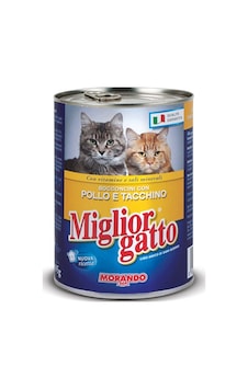 Miglior Gatto Tavuklu ve Hindi Etli Konserve Yetişkin Kedi Maması 405 G Miglior Gatto Tavuklu ve Hindi Etli Konserve Yetişkin Kedi Maması 405 G