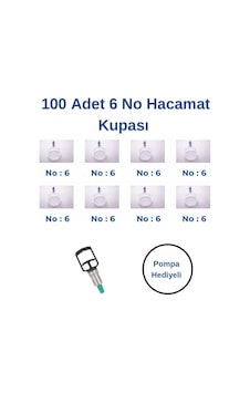 Kupasan Hacamat Kupa Seti No:6 100'lü Kupasan Hacamat Kupa Seti No:6 100'lü