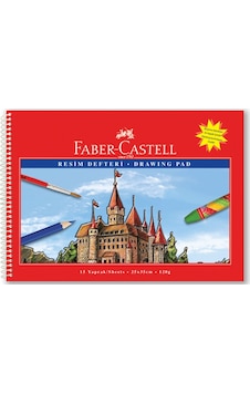 Faber-Castell Karton Kapak Resim Defteri 25x35 Cm. 15 Yaprak Faber-Castell Karton Kapak Resim Defteri 25x35 Cm. 15 Yaprak