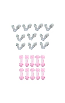 Demet Home Bebek Çocuk Güvenlik Seti Kapak Dolap Çekmece Kilidi 10+10 Çok Renkli Demet Home Bebek Çocuk Güvenlik Seti Kapak Dolap Çekmece Kilidi 10+10 Çok Renkli