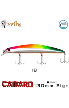 Wily Camaro 130F 13cm 21gr No:18 Maket Balık Wily Camaro 130F 13cm 21gr No:18 Maket Balık