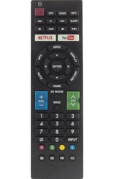 Lcd Led Kumanda Sharp Netflıx Youtube Tuşlu Rm-l1346 Lcd Led Kumanda Sharp Netflıx Youtube Tuşlu Rm-l1346