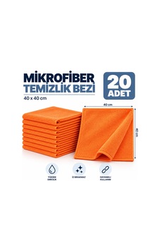 Temizlik Bezi Mikrofiber 40 40 Turuncu 20 Adet - 920958672 Diğer Temizlik Bezi Mikrofiber 40 40 Turuncu 20 Adet - 920958672 Diğer