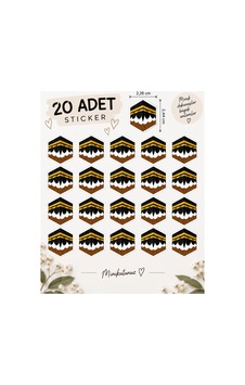Kabe Sticker 20 Adet Hac Umre Hediyelik Yapışkanlı Etiket Mevlüt Hediyeliği Diğer