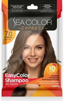 Sea Color Express Amonyaksız Şampuan Saç Boyası 30 Ml 7.0 Numara Kumral Sea Color Express Amonyaksız Şampuan Saç Boyası 30 Ml 7.0 Numara Kumral
