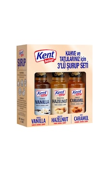 Kahve Ve Tatlı Şurubu 3x100 Ml Vanilya - Fındık - Karamel Aromalı Diğer