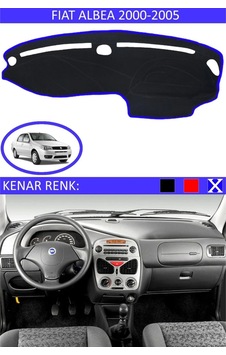 Fiat Albea 2000-2005 Modelleri İçin Uygun Torpido Koruma Halısı Siyah Kenar Renk Mavi 1 Adet Fiat Albea 2000-2005 Modelleri İçin Uygun Torpido Koruma Halısı Siyah Kenar Renk Mavi 1 Adet