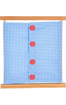 Montessori Düğme Çerçevesi Montessori Düğme Çerçevesi