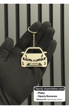Plakanıza Özel Toyota Auris Paslanmaz Çelik Anahtarlık Plakanıza Özel Toyota Auris Paslanmaz Çelik Anahtarlık
