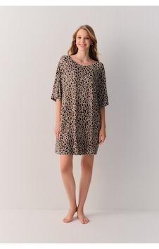 Suwen Leo Lunge Night Günlük Elbise Sh27406613d1293 Leopar Suwen Leo Lunge Night Günlük Elbise Sh27406613d1293 Leopar