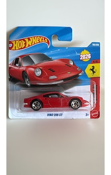 Hot Wheels Ferrari Dino 206 Gt Kırmızı Hot Wheels Ferrari Dino 206 Gt Kırmızı