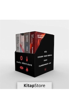 Kitapstore Kara Dörtleme Kutu Set (Biz, Cesur Yeni Dünya, 1984, Fahrenhei. Kitapstore Kara Dörtleme Kutu Set (Biz, Cesur Yeni Dünya, 1984, Fahrenhei.