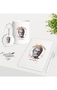 Kişiye Özel Felsefe Öğretmeni Kupa Anahtarlık Beyaz Defter Kalem N11.20506 Kişiye Özel Felsefe Öğretmeni Kupa Anahtarlık Beyaz Defter Kalem N11.20506