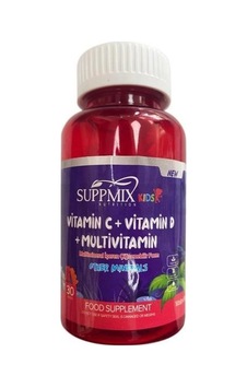 Suppmix Kids Vitamin C D Multivitamin Çiğnenebilir Form 30 Kapsül