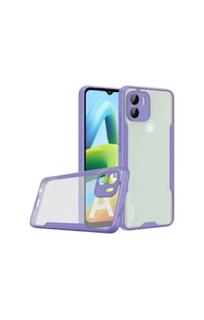 Redmi A1 Kılıf Kamera Korumalı Ultra İnce Buzlu Mat Renkli Silikon Kapak Parfe