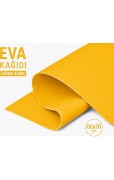 Eva Kağıt, Çiçek Yapım Eva, Dekoratif Süsleme Ve Elişi Kağıdı, 1.5 Mm - 50x70 Cm - Güneş Sarısı Eva Kağıt, Çiçek Yapım Eva, Dekoratif Süsleme Ve Elişi Kağıdı, 1.5 Mm - 50x70 Cm - Güneş Sarısı