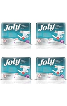 Joly Belbantlı Hasta Bezi XL Beden 4 x 30'Lu 120 Adet Joly Belbantlı Hasta Bezi XL Beden 4 x 30'Lu 120 Adet