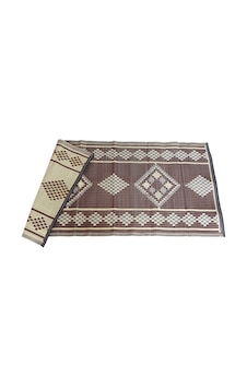 Plastik Hasır 120 X 230 Cm Piknik Kilimi - Cami Hasırı Kahverengi
