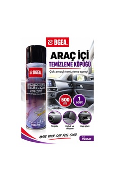 Bgea Araç İçi Temizleme Köpüğü 500 Ml Çok Amaçlı Temizleme Spreyi Bgea Araç İçi Temizleme Köpüğü 500 Ml Çok Amaçlı Temizleme Spreyi