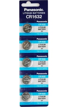 Panasonic CR1632 3V Lityum Düğme Pil 5'li Panasonic CR1632 3V Lityum Düğme Pil 5'li