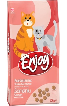 Enjoy Somonlu Kısırlaştırılmış Yetişkin Kedi Maması 10 KG Enjoy Somonlu Kısırlaştırılmış Yetişkin Kedi Maması 10 KG