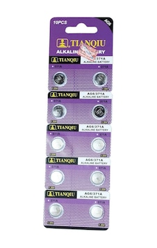 Tianqiu AG6 371A Alkalin Düğme Pil 10'lu Tianqiu AG6 371A Alkalin Düğme Pil 10'lu