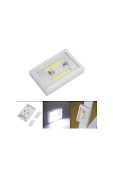 2 Ledli Pilli Lamba Anahtarlı Portatif Led Işık Mıknatıslı Yapışkanlı Dolap Duvar Işığı Crchmgo - 2 Ledli Pilli Lamba Anahtarlı Portatif Led Işık Mıknatıslı Yapışkanlı Dolap Duvar Işığı Crchmgo -