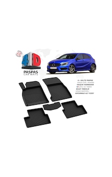 Mercedes A Serisi W176 4d Araca Özel Havuzlu Kauçuk Paspas 2012-2018