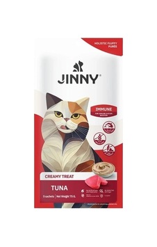 Jinny Creamy İmmune Sistem İçin Ton Balıklı Kedi Sıvı Ödül Sı 5x15 Gr