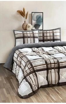 Bella Comforter Çift Kişilik Yorgan Set Wera Gri Renkli Bella Comforter Çift Kişilik Yorgan Set Wera Gri Renkli