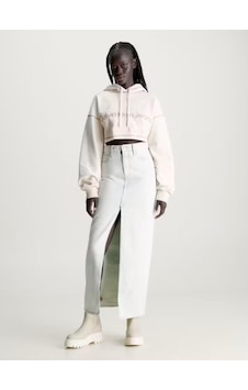 Calvin Klein Front Splıt Maxı Den, 1aa Kadın Buz Mavisi Kot Etek Mavi Calvin Klein Front Splıt Maxı Den, 1aa Kadın Buz Mavisi Kot Etek Mavi