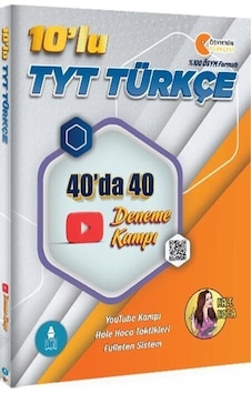 Tyt Türkçe 10'lu 40 Da 40 Deneme Kampı Hale Hoca Yayınları